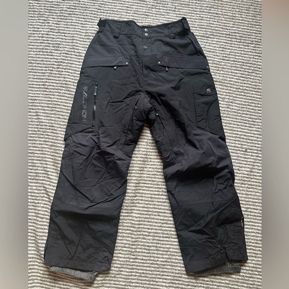 Salomon Men's Black Ski Pants